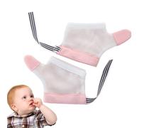 Kids Gloves to Stop Nail Biting, Thumb Sucking Guard, Stop Thumb Sucking, Breathable Guard Nail Biting, Adjustable Finger Sucking Stop for Kids, Babie
