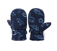 Kids Gloves Toddler Gloves Toddler Mittens Cute Print Toddler Gloves Baby Winter Mittens For Toddler Boys Girls Baby Gloves (Navy, 4-10 Years)