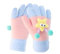 Kids Gloves, Winter Knitted Thermal Children Gloves Toddler Full Finger Stretchy Warm Gloves Cute Star Magic Mittens for Boys and Girls Winter Outdoor Daily Y7XXST