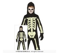 FIESTAS GUIRCA Boys Phosphorescent Skeleton Costume