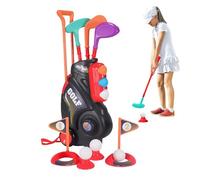 Kids Golf Clubs 3-5, Portable Golf Club Set, Outdoor Toy for Girls, Christmas Lawn, Backyard, Garden, Indoor Party, Birthday, Home, Children Play Experience