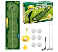 Kids Golf Set - ABS Alloy Metal Cloth 35x120cm | Upgraded Kids Toy Golf Set With Automatic Ball Returner | Golfs Cornhole Board | Backyard Game For Outdoor Play, Skill Practice, And Family Fun