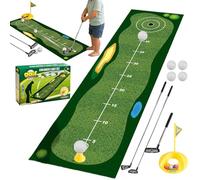 Kids Golf Set | Kids Golf Set - Clubs Putting Mat - Complete Indoor And Outdoor Practice Station Including Hitting Mat, Clubs, And Balls - Fun Backyard Games For Boys , Girls