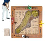Kids Golf Set, Tabletop Dice Golf Game, Wooden Fun And Challenging Golfs Dice Game Set, Dices Games for Adults, for 1-4 Players Adults Family Tabletop Night Holiday Entertainment