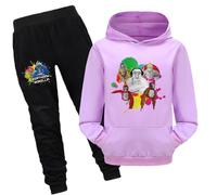 Kids Gorilla Tag Hoodies and Pants 2Pcs Set Boys Monke Merch Sweatshirts Kids Gorilla Tag Merch Hoodie (purple,150cm,9 Years,10 Years)