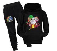 Kids Gorilla Tag Hoodies and Pants 2Pcs Set Boys Monke Merch Sweatshirts Kids Gorilla Tag Merch Hoodie (black,150cm,9 Years,10 Years)