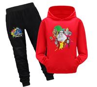 Kids Gorilla Tag Hoodies and Pants 2Pcs Set Boys Monke Merch Sweatshirts Kids Gorilla Tag Merch Hoodie (red,150cm,9 Years,10 Years)