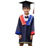 Kids Graduation Gown and Cap Tassel Sets,Tassel Cap for Preschool Primary School Ceremony Graduation Cap and Gown Kids Nursery Preschool Child Graduation Set Gown Student for Cap Robe 4pcs
