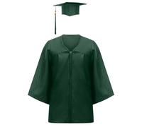 Kids Graduation Gown Cap and Tassel Set 2026 Unisex Boys Girls Preschool Kindergarten Graduation Outfit Fancy Dress Bachelor Robe Stage Performance Primary School Ceremonies Costume