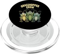 Kids Grasshopper Crew Funny Cartoon Insect Party Birthday PopSockets PopGrip for MagSafe