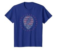 Kids Grateful Dead Patriotic USA Flag Stealie Vintage Band T-Shirt