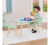 Liberty House Toys Kids Table and Two Chairs Set - Green, none