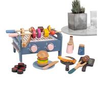 Kids Grill | Little Chef Play Cooking Toy Set - Educational Game Interactive Toy for Travel School Hand-Eye Coordination Girl Boy Home Playtime Preschoolers Aged 1-3