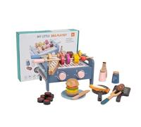 Kids Grill Playset - Little Chef Play Cooking Toy Set | Interactive Game Educational Toy Develop Skills School Boy Aged 1-3 Girl Travel Hand-Eye Coordination Home Playtime Preschoolers