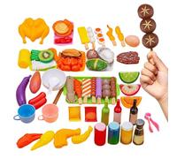 Kids Grill Playset - Pretend BBQ Kitchen, Toy Cooking Set for Preschool Fun, Interactive Imaginative Play with Realistic Design, Play Toys, Colorful Barbecue Kit for Boys and Girls
