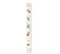 Kids Growth Chart for Wal | Canvas Height Charts Compitible Kid | Waterproof Artboard Measure Wall Ruler | Removable Heights Measurement Sticker to Nursery, Bedroom, Bathroom, and Playroom Decor