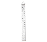 Kids Growth Chart Hanging Ruler Wood Frame Fabric Canvas Height Measurement Ruler Child's Room Decoration 2Mx21CM(A) Height Measurement