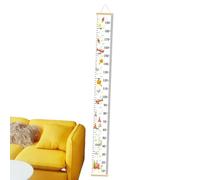 Kids Growth Chart, Height Measurement Wall Ruler, Removable Decor for Children Room, Nursery, Playroom, Girls Bedroom, Bathroom, Fun Educational Measuring Tool, Easy to Install and Adjustable