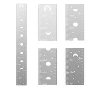 Kids Growth Chart Mirror, Wall Height Chart Mirrored Growth Chart, Height Ruler Height Measuring Mirrors Puzzle Piece Growth Chart with Stickers for Children