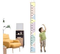 Kids Growth Chart Wall - Kids Measuring Chart Wall, Height Growth Chart | Cartoon Design Height Ruler Pine Canvas Textures, Children's Height Ruler Measurement, Record Growth for Kid Child Children