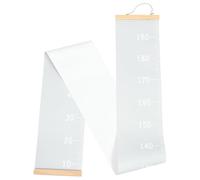 Kids Growth Height Ruler Canvas Wall Hanging Chart with Rope | No-drill Install, Tracks Growth over Time, Minimalist Keepsake for Clinics, Stairs, Teachers and Baby