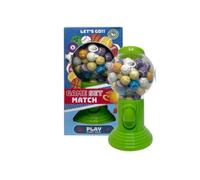 Kids Gumball & Sweet Dispenser Machine - Mini Candy Vending Machine with Easy-Turn Dispenser - Fun Arcade Toy & Grabber Game for Children (Game Set Match)