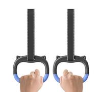Kids Gymnastics Rings,440 lbs Adjustable Workout Attachments - Exercise Rings with Straps - for Kids Obstacle Course Playground Backyard Home Indoor Outdoor Calisthenics Training Exercise