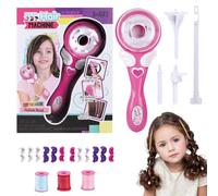 Kids Hair Braider Tool - Automatic Twist Styling Device, Beauty Fashion Accessory Kit, Salon Play Set | Creative Hairstyle Decoration Activity for Girls Ages Five Fifteen Birthday Cosplay Party Fun