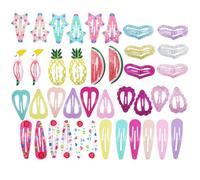 Kids Hair Clips 40pcs Metal Fruits Design Mixed Style