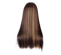 Kids Hair Extensions for Girls Synthetic Headband 27 Headband Straight Women Brown Inches Wig Heat Long Look Wig For Black Brown Natural Wig Density 150% Dark Frontal Closure (black-d, One Size)