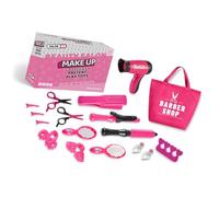 Kids Hair Salon Hairdresser Toy Set With Styling Comb Scissors Blower Pretend Haircut Tool Kits Girl Educational Playset Child Safe Beauty Salon Toy