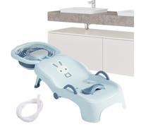 Kids Hair Washing Chair,Foldable Children's Shampooing Recliner - Recliner for Head Rinser Baby Toilet Boys Salon Girls Home Ages 0-10