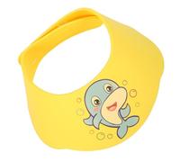 Kids Hair Washing Visor Adjustable Baby Bathing Cap Yellow EVA | Large Brim Keeps Faces Dry, Secure Hook and Loop Fastening, Suitable for Boys and Girls during Bathing