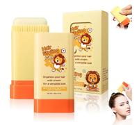 Kids Hair Wax Stick, 2-in-1 Design with Built-In Comb, Moisturizing Non-Greasy Hair Styling, Easy to Use, Portable and Compact for Kids