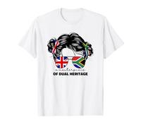 Kids Half Britain And South African UK British South Africa T-Shirt