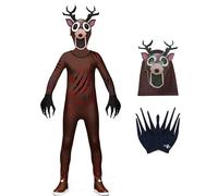 Kids Halloween Costume Boys 99-Nights in the Forest Deer Costume, Childrens Scary Halloween Costumes for Kids Boys, 99Nights Owl Monster Horror Animal Costumes Party Cosplay (Deer, 3-4 Years)