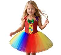 Kids Halloween Costume Pumpkin Bat Print 3D Printed Festival High-Low Party Dresses Irregular Colorful Tulle World Book Day For Christmas Events