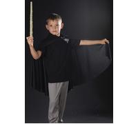 Kids Halloween Fancy Dress Long Black Polyester Cosplay Cape