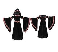 Kids Halloween Matched Witch Fancy Dress Costume Girls Magic Deluxe Fancy Dress Outfit Halloween Kids Costumes Costume Childs Witches Baby 1St Outfit Witch Cosplay for Girl