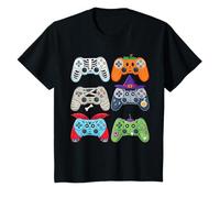 Kids Halloween Skeleton Zombie Gaming Controllers Mummy Boys Kids T-Shirt