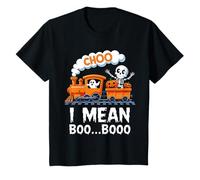 Kids Halloween Train Choo I Mean Boo Ghost Pumpkin Toddler Kids T-Shirt