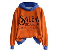 Kids Halloween Unisex Graphic Hoodie for Boys and Girls, Cozy Fleece Jacket with Cute Print for Autumn Season, blue, 4-5 Jahre