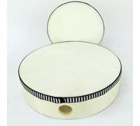 Kids Hand Drum with Tambourine Design, Wooden Frame 6/8/10 Inch Size for Music Fun (4in)