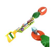 Kids Hand Grabber Toy - Mechanical 12x4.5in Yellow, Extender Gripping Device, Manual Robotic Claw, Long Reach Pincer Tool with Squeeze Trigger Mechanism | Dexterity Enhancement for Small Objec