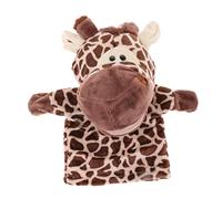 Kids Hand Puppet Toy Yellow Tiger with Working Mouth for Imaginative Play
