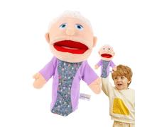 Kids Hand Puppet Toys - Plush Character Set Grandmother Dad Mom Girl Boy | Preschool Role Play Teaching Tool for Imaginative Skits, Drama Playtime Activities, Soft Fabric Entertainment Props