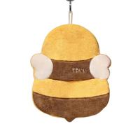 Kids Hand Towels - Hangable Panda Bee Pattern, 2-Pack Round Velvet Ball with Elastic Hanging Loop, Soft Microfiber Plush, Cute Super Absorbent Fingertip Cloth, for Kids Women Bathroom Home
