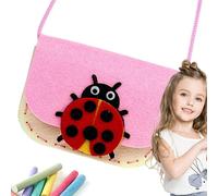 Kids Handbag Sewing Kit - Creative Crafts for Girls, 3D Bag Making | DIY Sewing Set with Cartoon Design, Exercise Children's Practical Skills, Diver