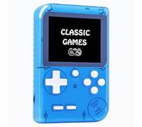 Kids Handheld Game Console Built-in 289 Classic Games, Portable Video Game Console with 2.8" Color Screen, Rechargeable Battery, Handheld Electric Game for Boy Girl (Blue)