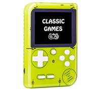 Kids Handheld Game Console Built-in 289 Classic Games, Portable Video Game Console with 2.8" Color Screen, Rechargeable Battery, Handheld Electric Game for Boy Girl (Green)